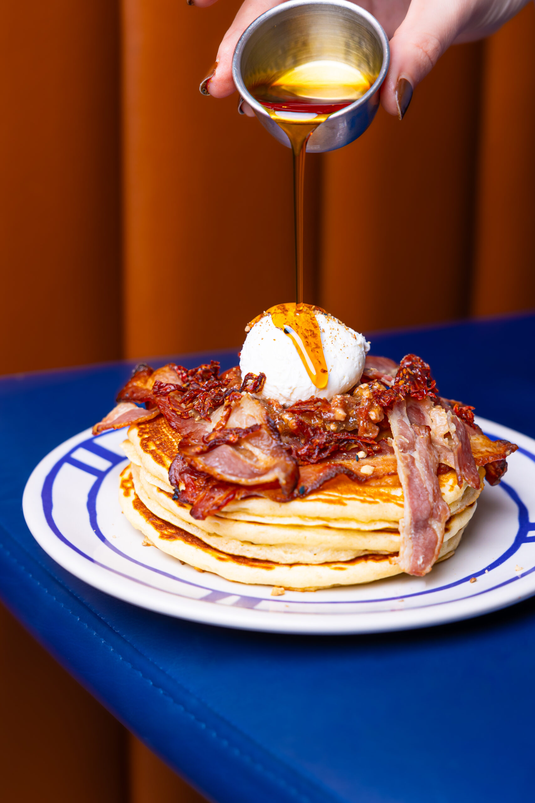 KOZY - Pancakes - Pancakes Bacon & Oeuf Poché